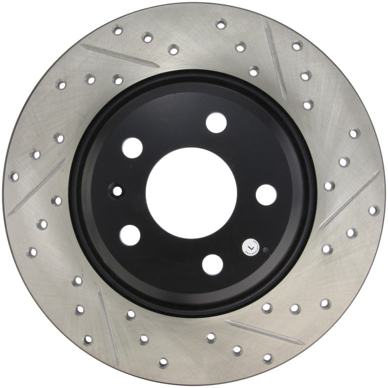 StopTech Power Slot Drilled & Slotted Rear Left Rotor — Fits 09-14 Audi A4, 08-10 A5, 10 S4