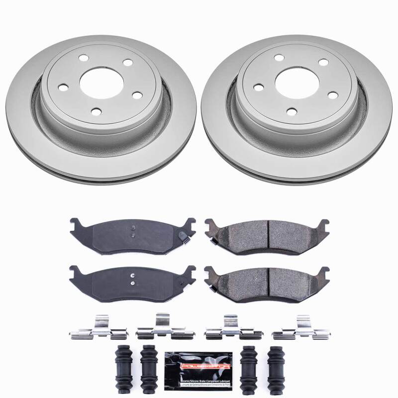 Power Stop 07-09 Chrysler Aspen Rear Z23 Coated Brake Kit