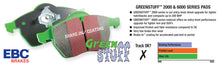 Load image into Gallery viewer, EBC 03-08 Chrysler Crossfire 3.2 Greenstuff Front Brake Pads