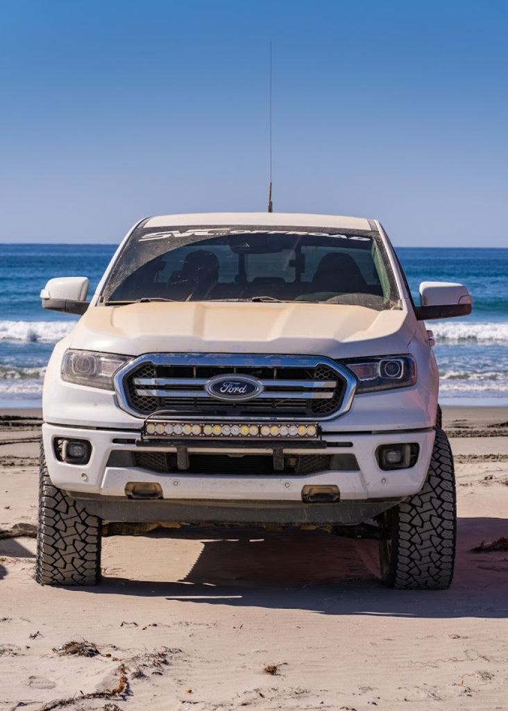 Amortiguador delantero tipo coilover Fox 2019+ Ford Ranger 2.0 Performance Series de 4,5 pulgadas con IFP / elevación de 0 a 3 pulgadas