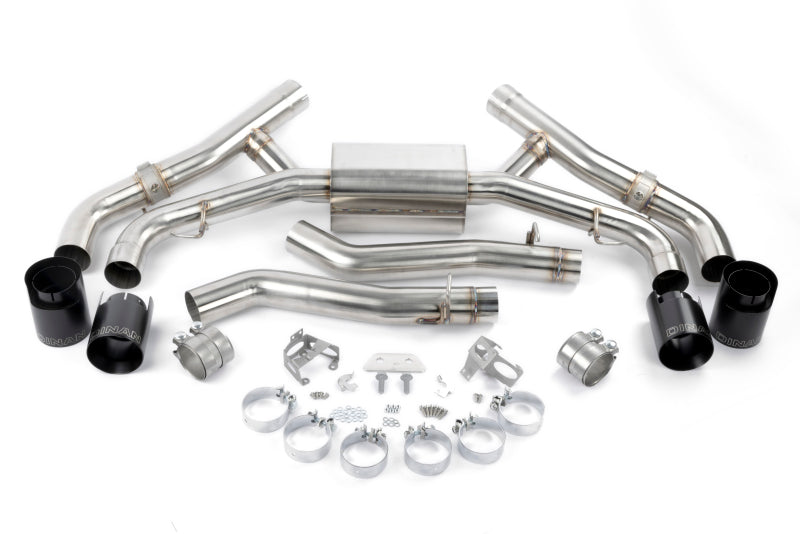 Dinan 20-26 BMW X5 M/X6 M (F95/F96) Valved Axleback Exhaust System - Black Tips (D660-0090-BLK)