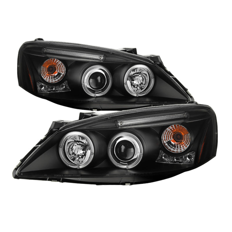 Faros delanteros de proyector LED Halo LED Blk Spyder Pontiac G6 2/4DR 05-08 PRO-YD-PG605-HL-BK