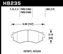 Cargar imagen en el visor de la galería, Hawk 91-96 Infiniti G20/ Nissan 240SX/ Sentra HPS Street Front Brake Pads