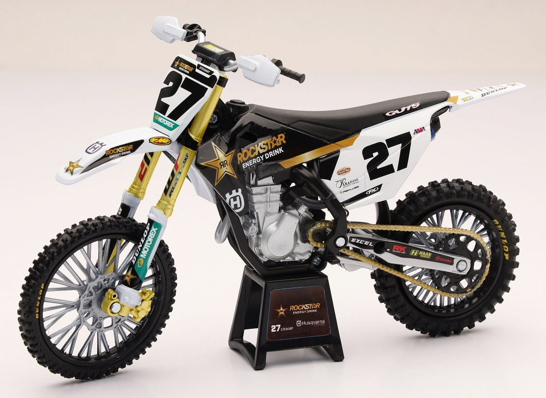 NEW-RAY 1:12 Scale Rockstar Husqvarna Team FC450 Malcolm Stewart #27 (58403)