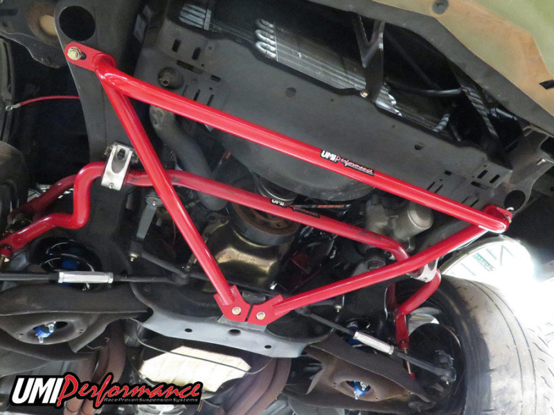 UMI Performance 78-88 GM G-Body Front Frame Brace Bolt-In Red