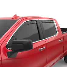 Cargar imagen en el visor de la galería, EGR 2019 Chevy 1500 Crew Cab In-Channel Window Visors - Dark Smoke