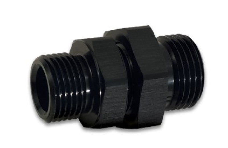 Adaptador de unión ORB macho a macho de -8AN a -6AN vibrante - Anodizado negro