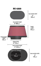 Load image into Gallery viewer, K&amp;N Filter Universal Clamp-On Filter 2in Flange / 2-23/32in Base / 3in x 2in Top / 2-3/4in Height