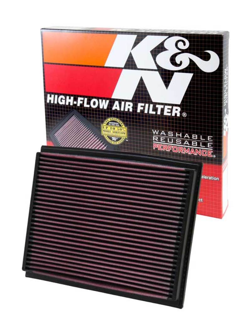 K&N 33-2209 Drop In Air Filter — Fits 01-09 Audi A4/S4, 07-08 RS4