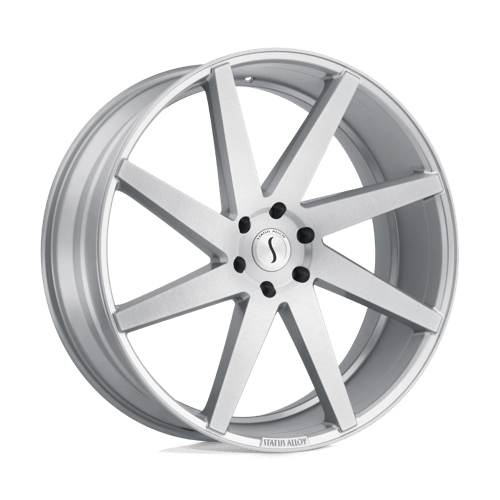 STBRT 24X9.5 5X115 SLV BRSH-FC 15MM