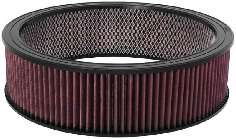 K&N High-Flow Drop-In Air Filter — 14in OD / 12in ID / 4in H w/ Wire — Fits 1988-1994 Chevrolet/GMC Trucks