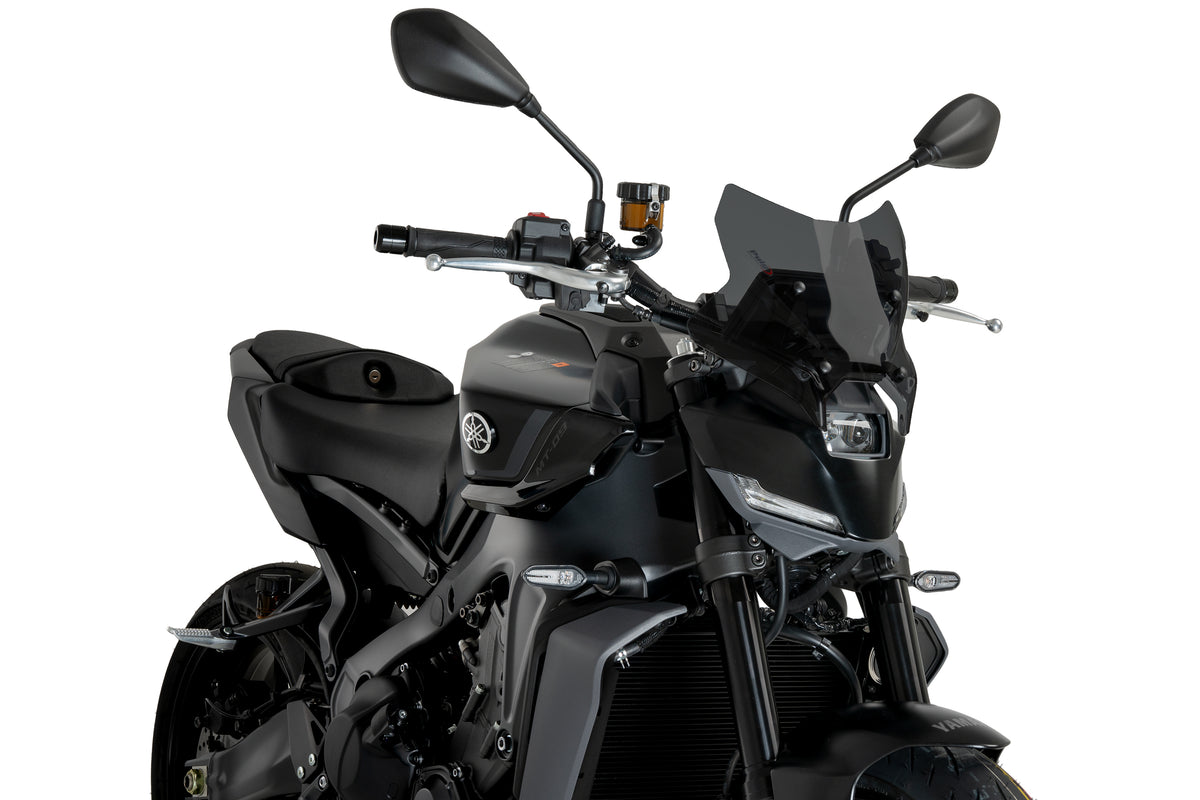 PUIG Windscreen Naked NEW GEN Dark Smoke Sport YAM (22077F)