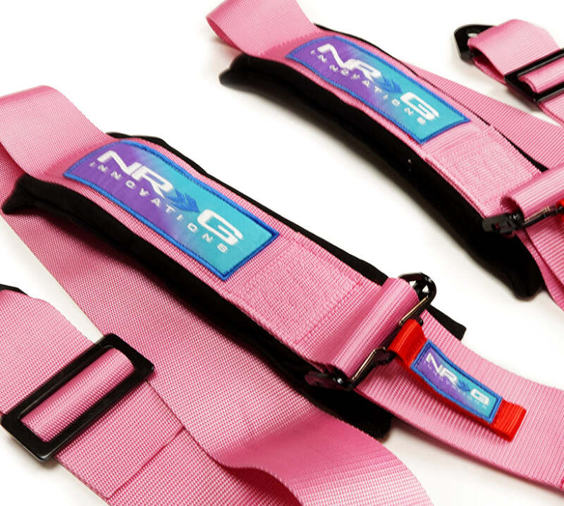 NRG 5-Point 3-Inch Racing Harness with Cam Lock — Pink