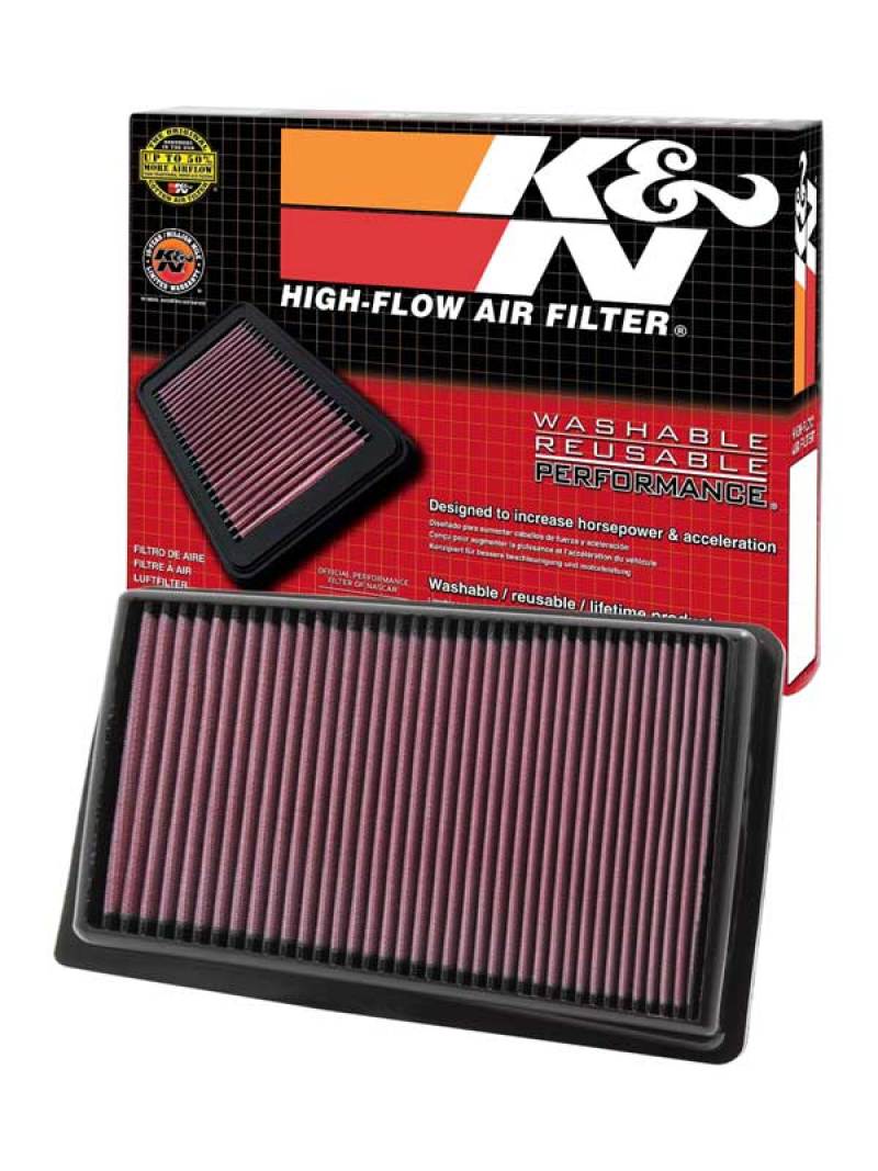 K&N 09-14 Hyundai Genesis 4.6L V8 / 11-14 Genesis 5.0L / 14 Acura TL Drop-In Air Filter