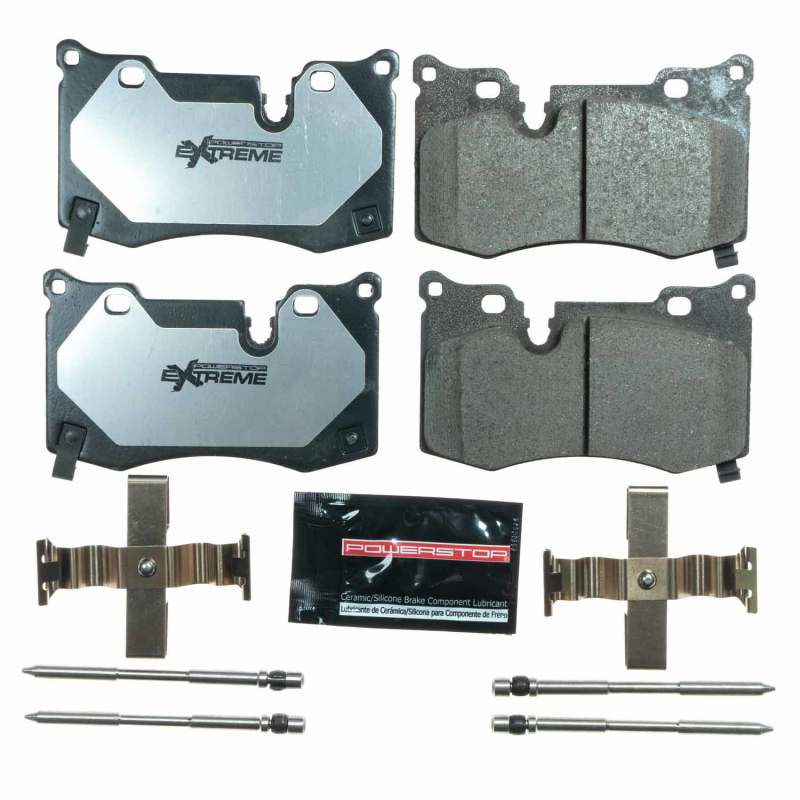 Pastillas de freno traseras Power Stop 2020 Chevrolet Corvette C8 Base Z26 Extreme Street con hardware