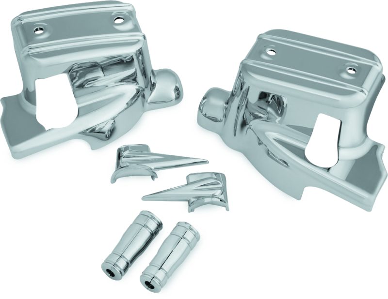 Kuryakyn Brake & Clutch Control Covers Chrome — Fits 2014-2016 Harley-Davidson Touring