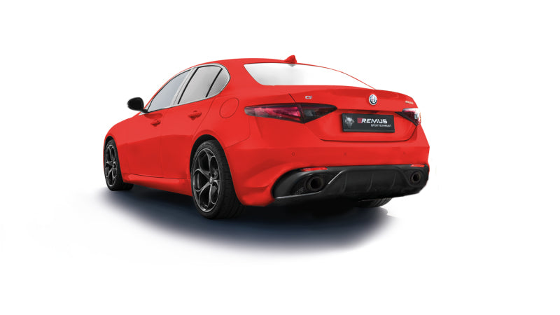 Remus 2016 Alfa Romeo Giulia Veloce Q4 AWD 2.0L Turbo Multiair Eje trasero Escape (se requieren tubos de escape)