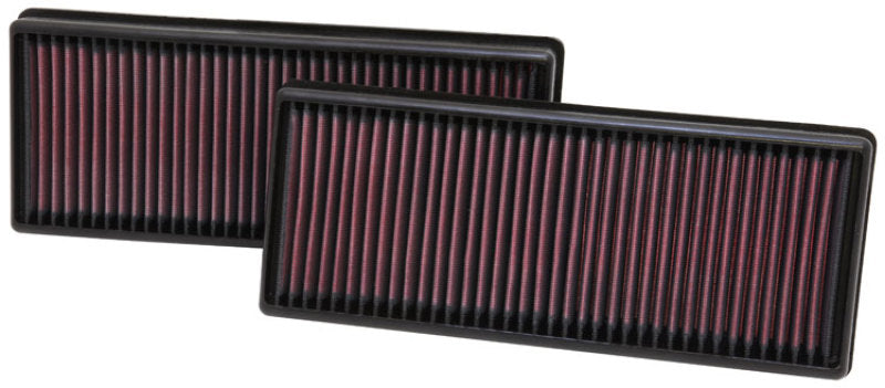 K&N Replacement Air Filter Set (2 Filters) 12.563in L x 5.25in W x 1.625in H — Fits Mercedes-Benz CL, CLS, E, ML, S-Class