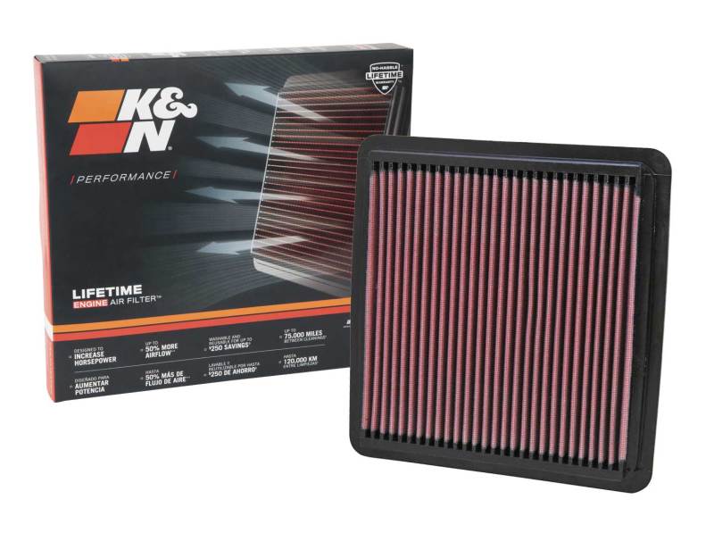K&N Drop-In Air Filter — Fits 05-07 Subaru Legacy, 05-07 Outback, 06-07 B9 Tribeca, 08-11 Impreza, 08-11 WRX, 08-11 STI