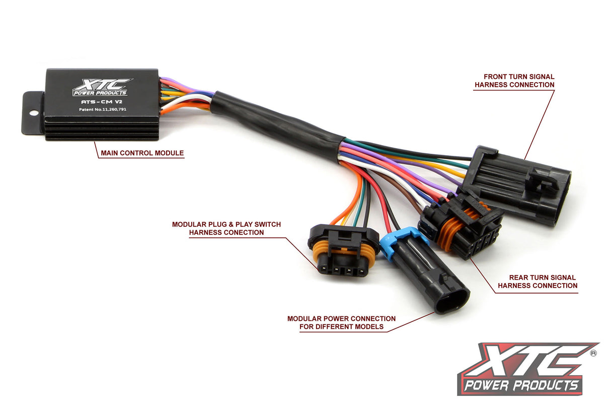 XTC Power Products Auto Turn Signal KIT w/ Horn and Front DRL Lights CAN (ATS-CAN-X3-DRL)