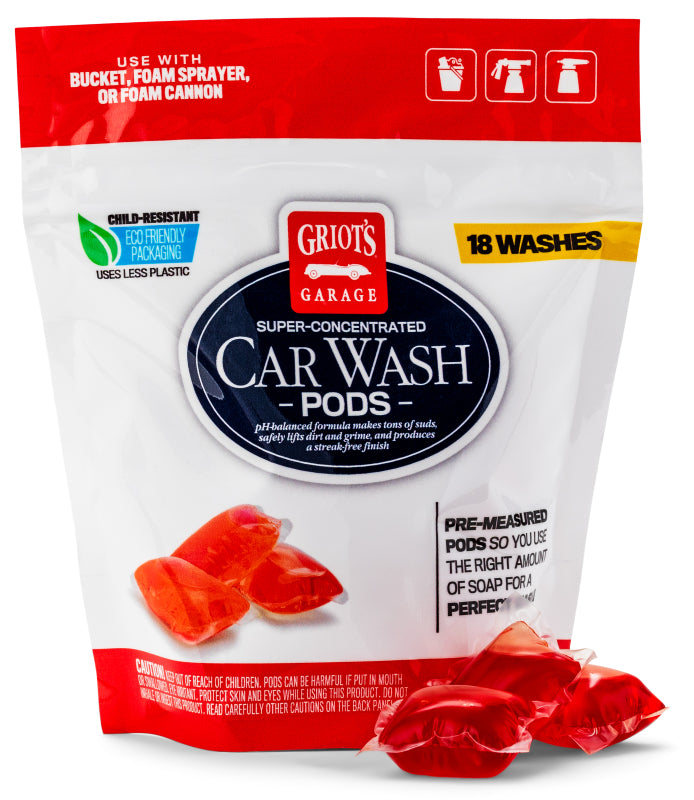 Griots Garage Car Wash Pods - 18 Count
