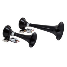 Load image into Gallery viewer, Kleinn Black Dual Horn/ 13In/8In - High Impact ABS Trumpet/ Zinc Alloy Base