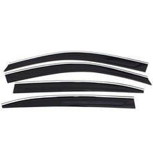 Cargar imagen en el visor de la galería, AVS 15-18 Chevrolet Tahoe/GMC Yukon Ventvisor Low Profile Deflectors 4pc - Smoke w/Chrome Trim