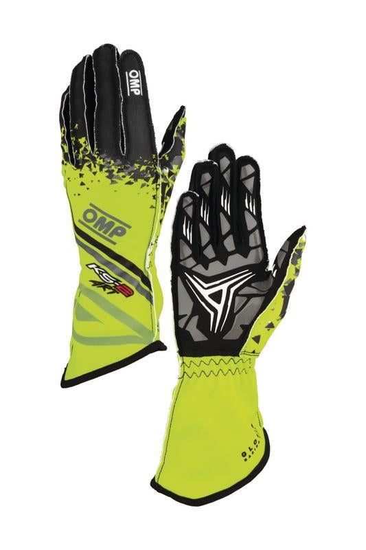 OMP KS-2 ART my2025 KART GLOVES WHITE / BLACK / RED SZ 4 (KIDS)