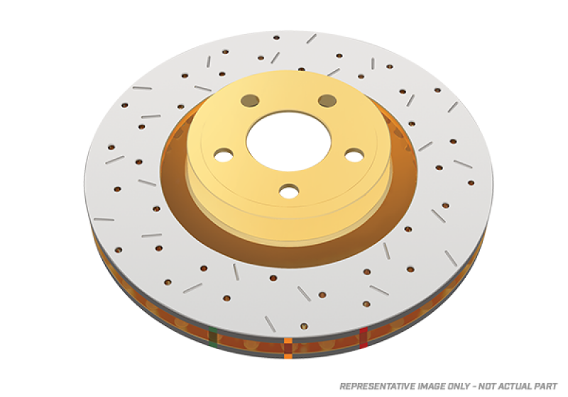 DBA 06-12 Chevrolet Corvetted Z06 4000 Series Drilled and Slotted Front Rotor