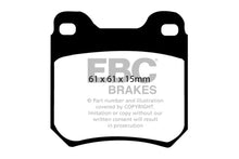 Cargar imagen en el visor de la galería, EBC 97-01 Cadillac Catera 3.0 Greenstuff Rear Brake Pads