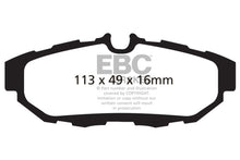 Cargar imagen en el visor de la galería, EBC 10-14 Ford Mustang 3.7 Greenstuff Rear Brake Pads