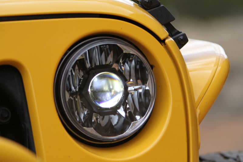 KC HiLiTES 7in. Gravity LED Pro DOT Headlights — Fits 2007-2018 Jeep JK (Pair)