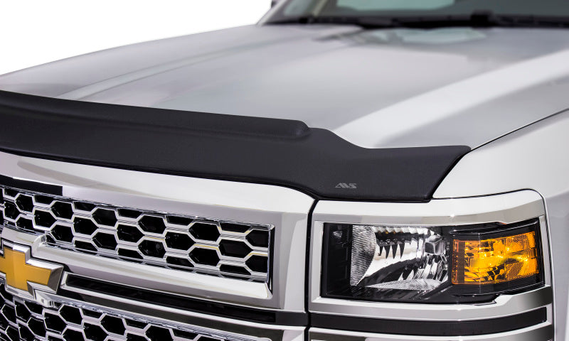 AVS 14-18 GMC Sierra 1500 Aeroskin II Textured Low Profile Hood Shield - Black