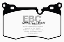 Cargar imagen en el visor de la galería, EBC 09-14 Mini Hardtop 1.6 Turbo J.C Works Redstuff Front Brake Pads