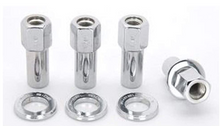 Cargar imagen en el visor de la galería, Weld Open End Lug Nuts w/ Centered Washers 1/2in. RH - 4pk.