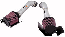 Cargar imagen en el visor de la galería, K&amp;N 07-08 350z Dual Silver Typhoon Short Ram Intake