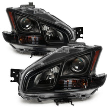 Cargar imagen en el visor de la galería, xTune 09-14 Nissan Maxima Halogen ONLY (No HID) OEM Style Headlights - Black HD-JH-NM09-AM-BK