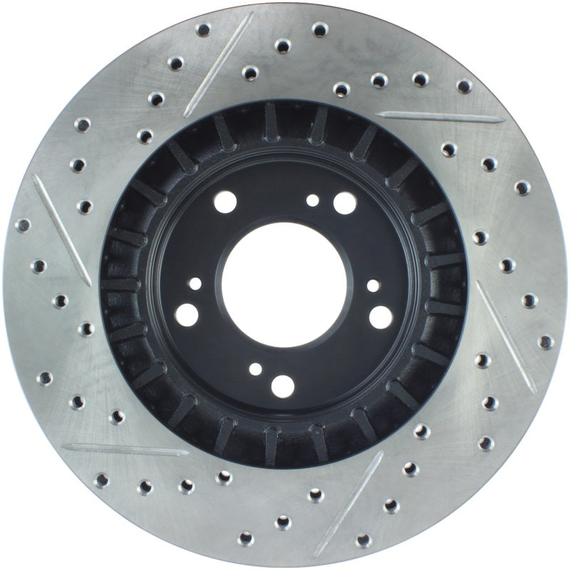 Rotor delantero izquierdo ranurado y perforado StopTech 00-09 S2000