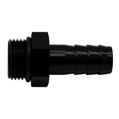 DeatschWerks 8AN ORB Male to 1/2in Male Triple Barb Fitting - Anodized Matte Black