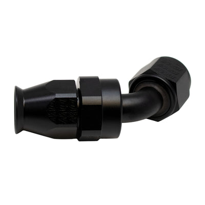 DeatschWerks 8 AN 60-Degree Swivel Hose End PTFE - Matte Black
