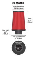 Load image into Gallery viewer, AEM 3 inch x 9 inch DryFlow Air Filter