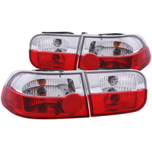 Cargar imagen en el visor de la galería, ANZO 1992-1995 Honda Civic Taillights Red/Clear