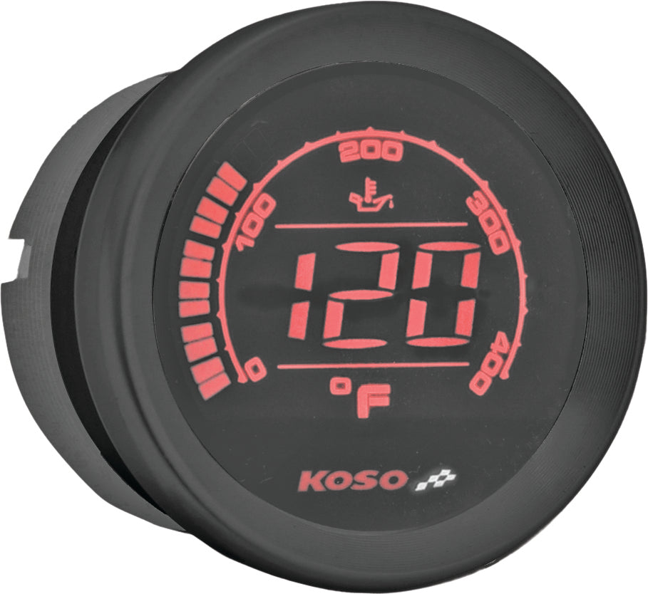 KOSO HD-02T 2'' OIL Temp Gauge Black Bezel (BA050510)