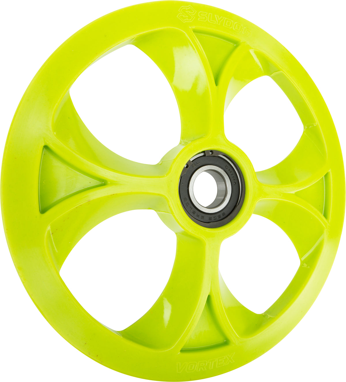 Slydog Vortex Bogie Wheel 10" Green Alpha Wheel a/C (BOG100UNVSOLMAN)