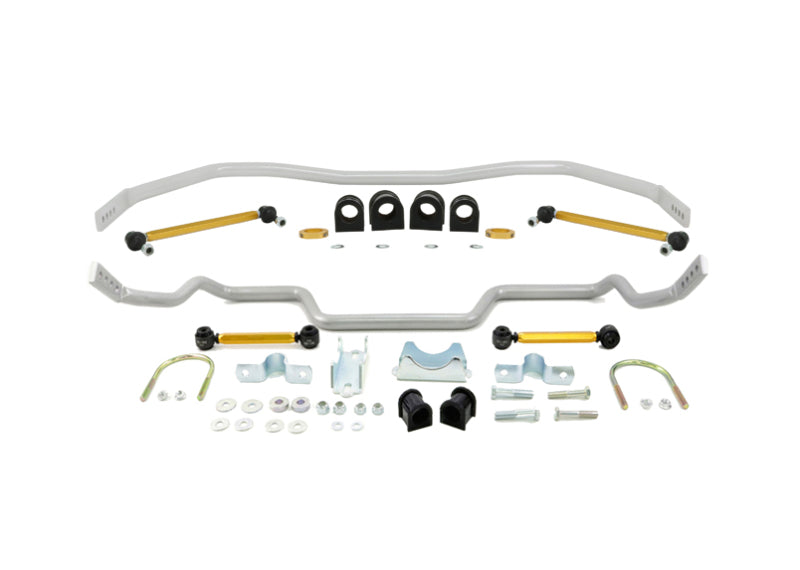 Kit de barra estabilizadora delantera y trasera Whiteline 05-14 Ford Mustang (incl. GT)