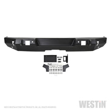 Cargar imagen en el visor de la galería, Westin 18-19 Jeep Wrangler JL WJ2 Rear Bumper w/  Sensors (Excl. Wrangler JK) - Textured Black