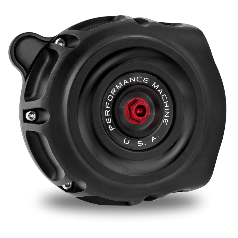 Performance Machine Vintage Air Cleaner - Black Ops — Fits 2014-2021 Indian Chieftain