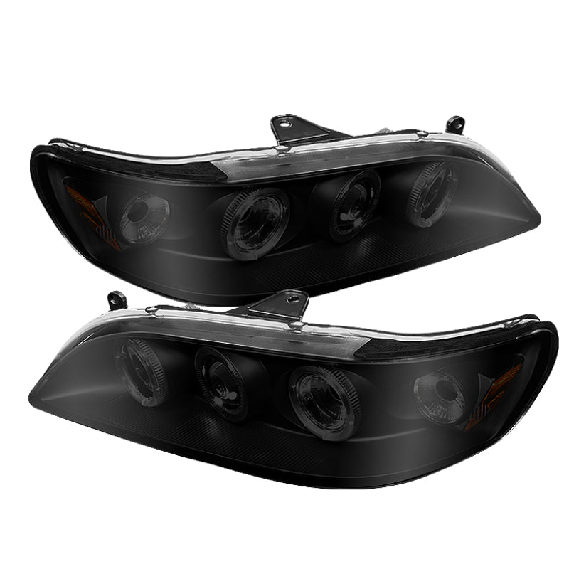 Faros delanteros Spyder Honda Accord 98-02, 1 unidad, LED, halo, ámbar, reflector, negro PRO-YD-HA98-AM-BK