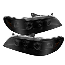 Cargar imagen en el visor de la galería, Faros delanteros Spyder Honda Accord 98-02, 1 unidad, LED, halo, ámbar, reflector, negro PRO-YD-HA98-AM-BK