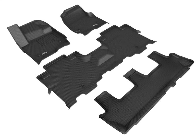 3D MAXpider 18-25 Lincoln Navigator W/ Bench 2nd Row Kagu Black Full Set
